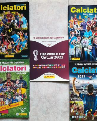 Album Calciatori Panini (21/22 a 24/25) + Qatar 22
