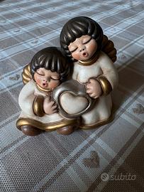 Thun coppia Angeli Sissi con cuore