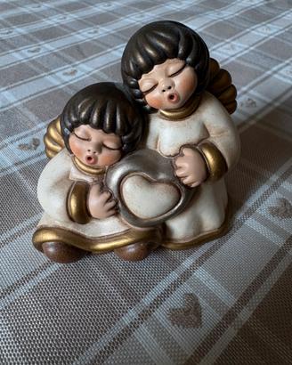 Thun coppia Angeli Sissi con cuore