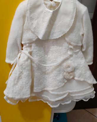 abito cerimonia battesimo /matrimonio bimba 6 mesi