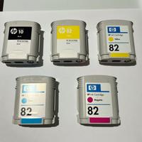 Cartucce inchiostro originale toner HP 82 e HP 10
