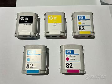 Cartucce inchiostro originale toner HP 82 e HP 10