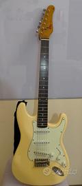 Chitarra elettrica con tracolla fender