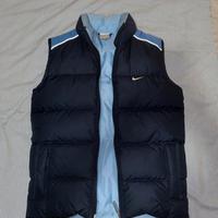 Giubotto taglia XS nike blu e nero smanicato