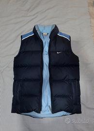 Giubotto taglia XS nike blu e nero smanicato