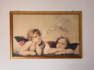 Quadro con angeli su tela da per camera da letto
