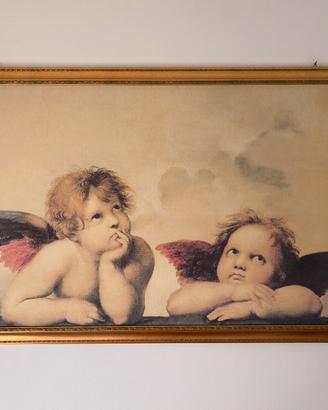 Quadro con angeli su tela da per camera da letto