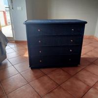 mobile in rattan con cassetti