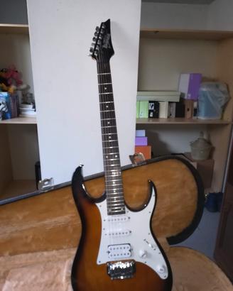 chitarra Ibanez elettrica con custodia rigida 