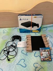 Ps4 slim 500GB nera+GTA V