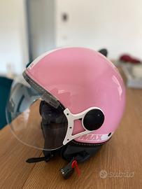 Casco MAX moto/scooter donna rosa lucido - Accessori Moto In vendita a  Varese