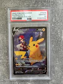 Pikachu V Tg16 PSA 10