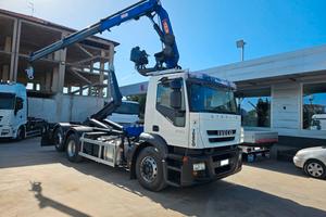 Iveco stralis 450 euro 5 gru e scarrabile 2010