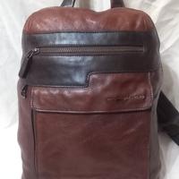 zaino piquadro marrone in pelle 