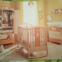 Cameretta bimbo/a Azur. Letto, armadio, fasciatoio