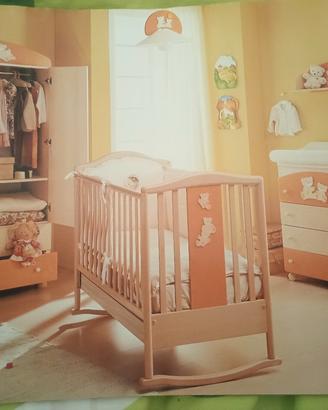 Cameretta bimbo/a Azur. Letto, armadio, fasciatoio