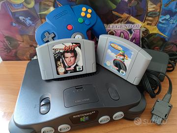 Nintendo 64 + 2 giochi e controller blu (PAL)