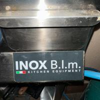 Inox BIM Fry Top Gas doppia piastra 80x70