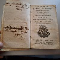 Fundamenta stili cultioris usum auditorii  1743