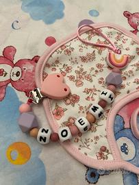 Catenella per ciuccio nome personalizzato