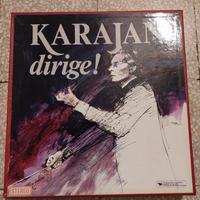 9 LP dischi vinile KARAJAN DIRIGE, cofanetto+guida