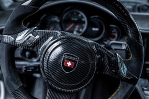 VOLANTE PORSCHE IN CARBONIO CON DISPLAY