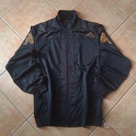Vintage Kappa Zipped Hoodie Black - Size L