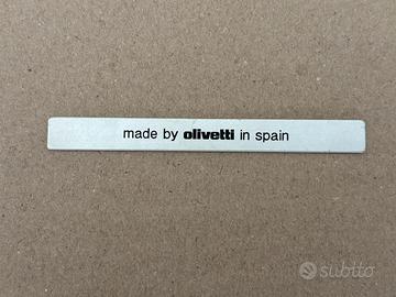 Olivetti etichetta serigrafata