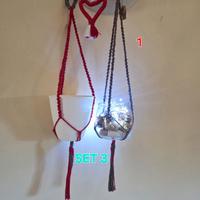 Arazzo decorativo macrame  Portavaso macramè 