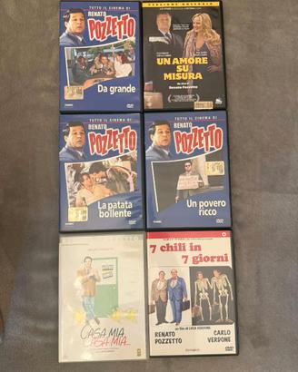 LOTTO STOCK 6 DVD ORIGINALI RENATO POZZETTO