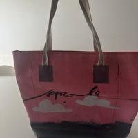 Shopping bag in gomma colorata