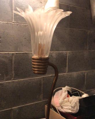 Piantana + 2 applique / lampadari in  vetro MURANO