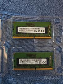 Due RAM da 8 GB per computer portatile