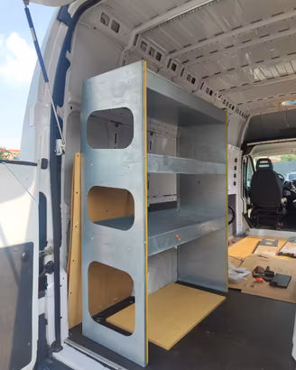 Scaffalatura professionale in acciaio zincato