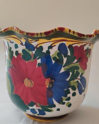 vaso in ceramica di Castelli floreale