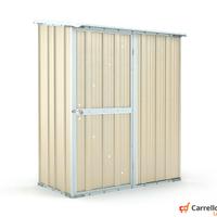 Casetta box giardino in Acciaio 155x100cm avorio