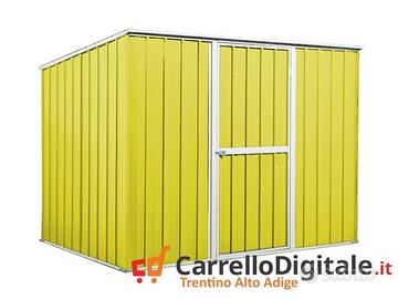 Casetta box giardino Acciaio 260x185 85kg giallo