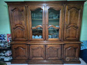 Credenza/Vetrina in legno massello stile classico 