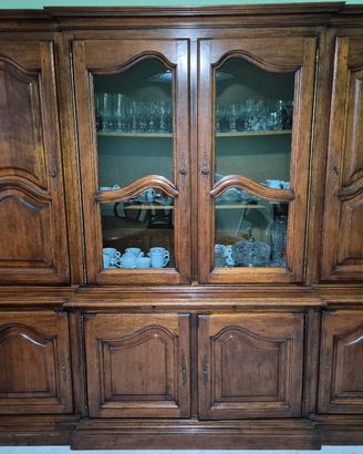 Credenza/Vetrina in legno massello stile classico 