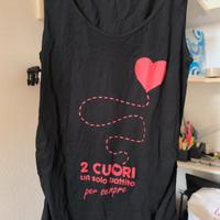 canotta a spalle larghe premaman