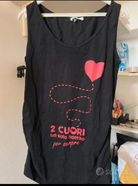 canotta a spalle larghe premaman