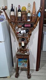 Porta liquori artigianale in ginepro sardo