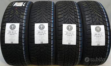 4 GOMME 205 45 17 DUNLOP A64552