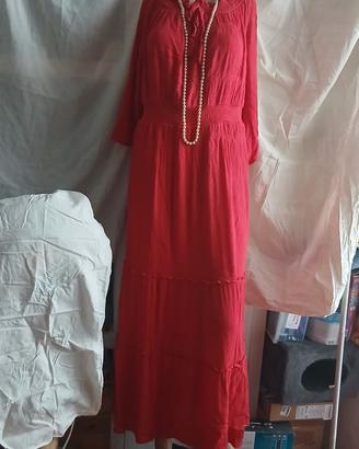 VESTITO ROSSO DONNA
