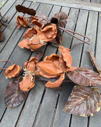 Rami di fiori finti colori autunnali