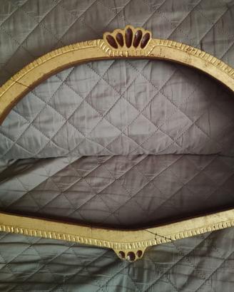 Cornice/teca sagomata a ventaglio vintage