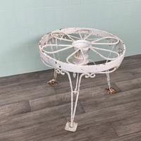 Tavolino artigianale vintage in ferro anni 70