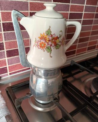Caffettiera vintage ceramica