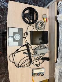 nintendo wii nera  +accessori + Mario kart