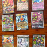 Lotto carte pokemon full art chr charizard